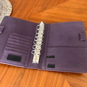 Franklin Covey Classic Plum Purple Ring Binder Organizer